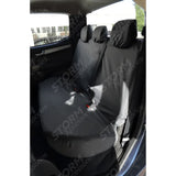 Isuzu D-max 2012 - 2021 - Rear Seat Covers - No Armrest - Black