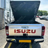 Isuzu D-max 2012 On Double Cab Aluminium Tonneau Cover Black Finish Egr
