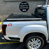 Isuzu D-max 2012 On Double Cab Aluminium Tonneau Cover Black Finish Egr