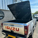 Isuzu D-max 2012 On Double Cab Aluminium Tonneau Cover Black Finish Egr