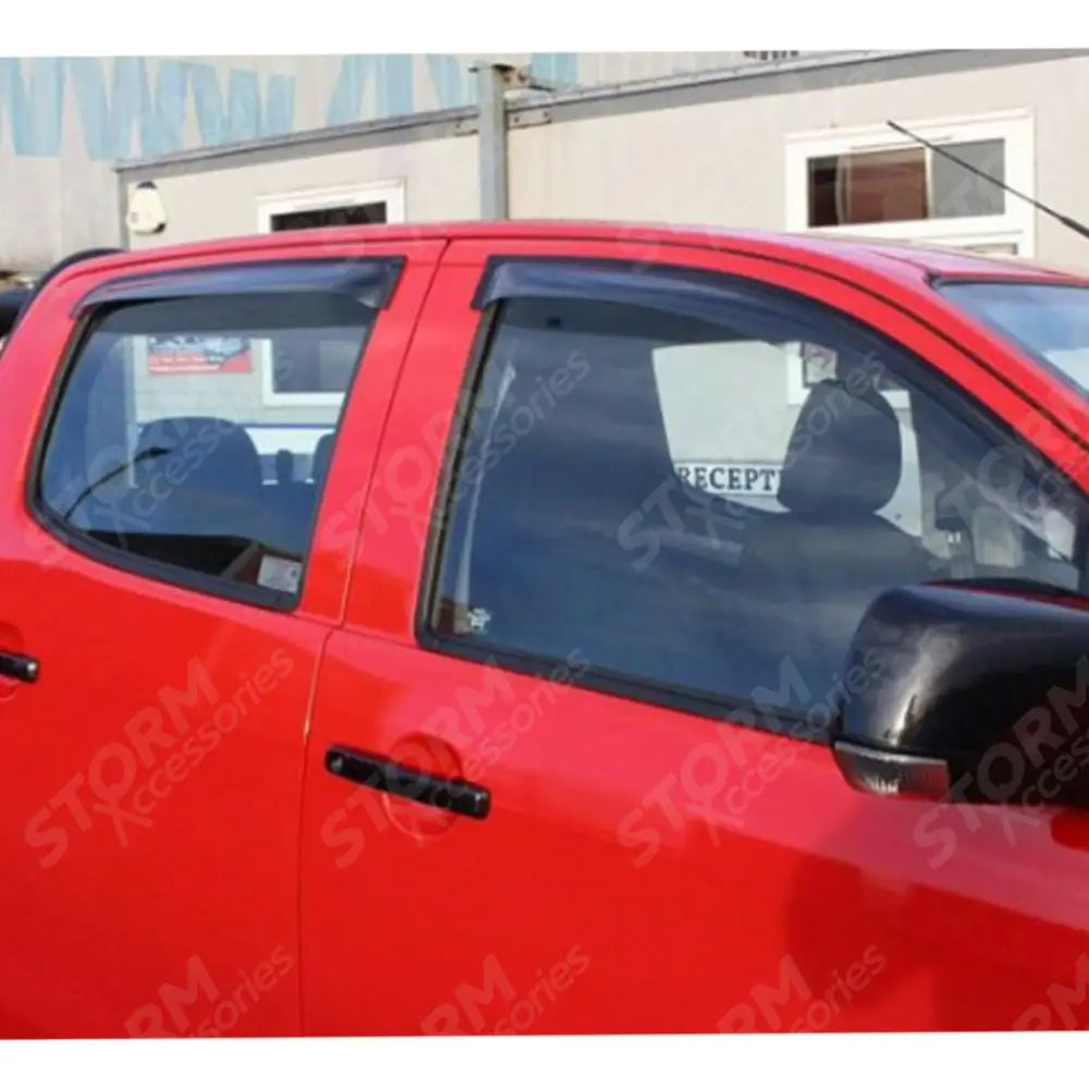 Isuzu D-max 2012 On - Double Cab Egr Quad Wind Deflectors - External Fit