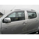 Isuzu D-max 2012 On - Double Cab Egr Quad Wind Deflectors - External Fit