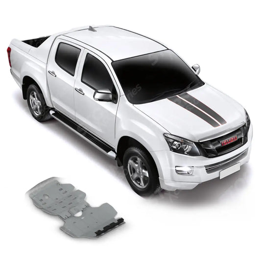 Isuzu D-max 2017 - 2020 - Off-road Skid Plate - 4mm Aluminium - Engine Bay
