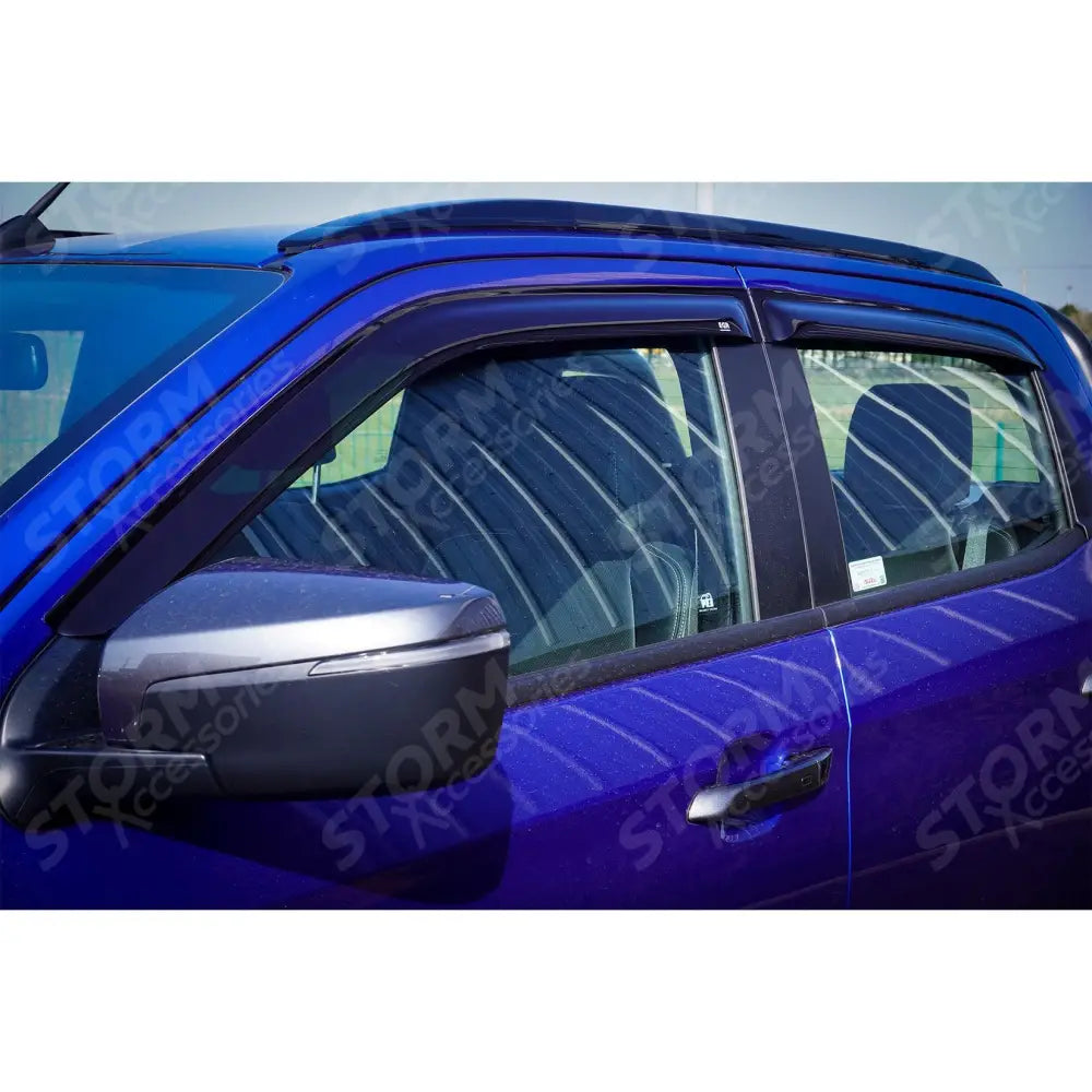Isuzu D-max 2021 On Double Cab Egr Quad Wind Deflectors - External Fit