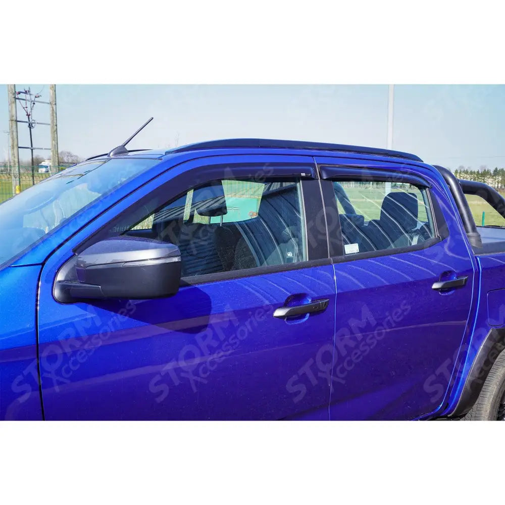 Isuzu D-max 2021 On Double Cab Egr Quad Wind Deflectors - External Fit