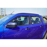 Isuzu D-max 2021 On Double Cab Egr Quad Wind Deflectors - External Fit