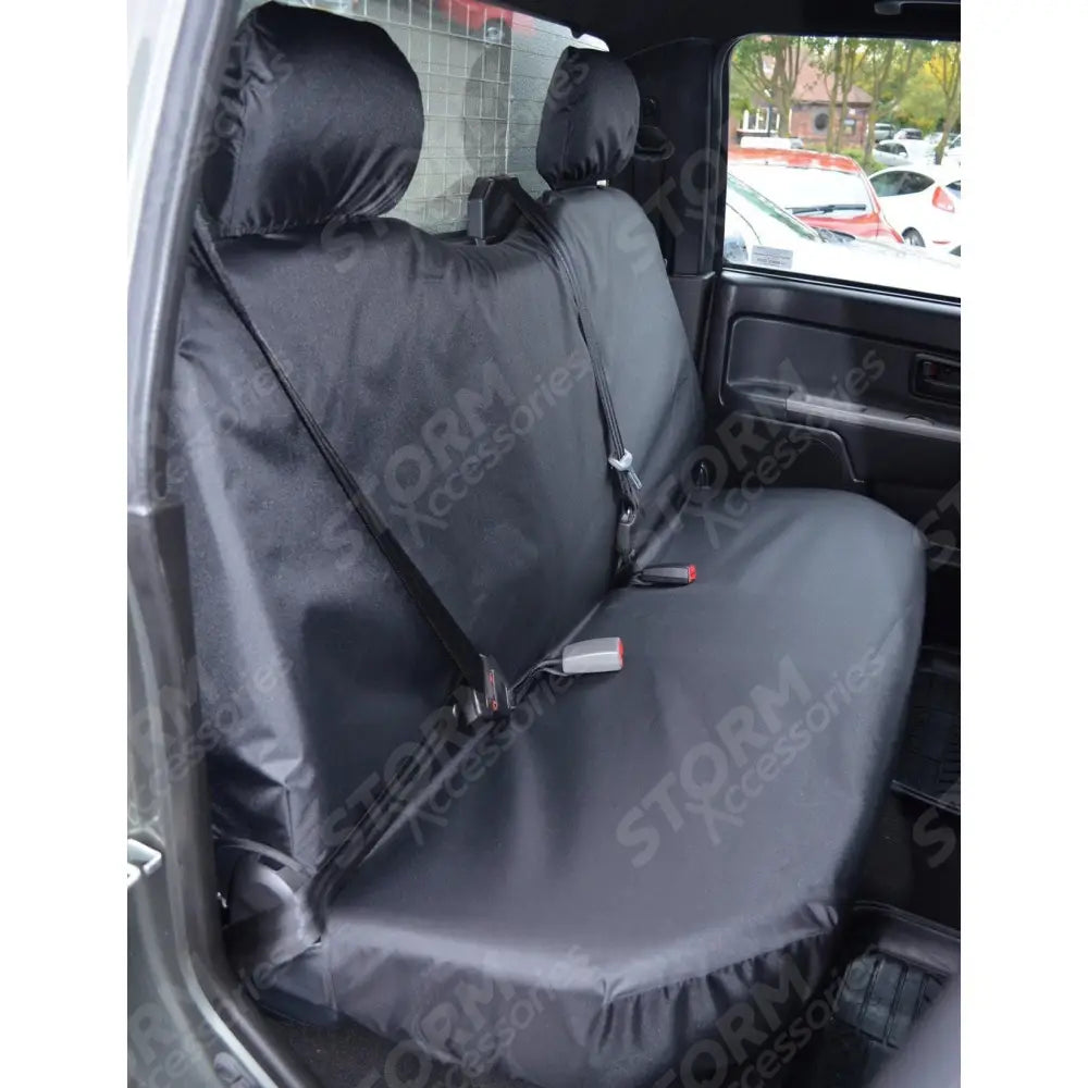 Isuzu Rodeo D-max 2003-2012 Rear Seat Covers - Black