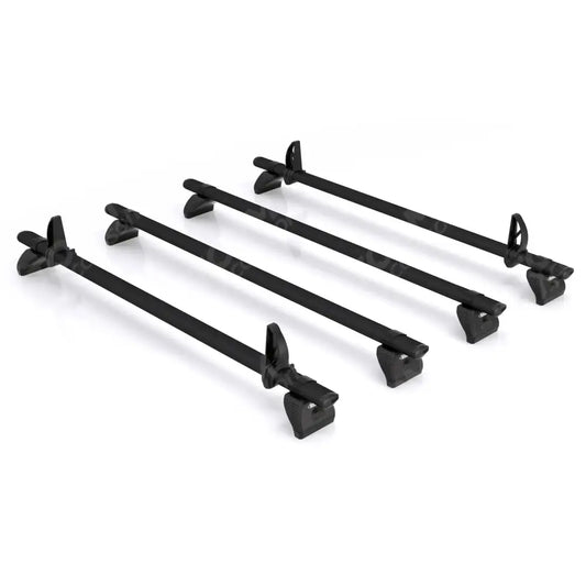 Kammbar Black for Volkswagen Transporter T5 2002-2015 - 4 Aluminium Bars