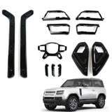 Kit For Land Rover Defender 2020-23 L663 90 110 130 Gloss Black Interior Styling