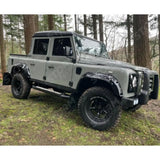 Land Rover Defender 110 Oem Style Running Boards Side Steps Pair Black
