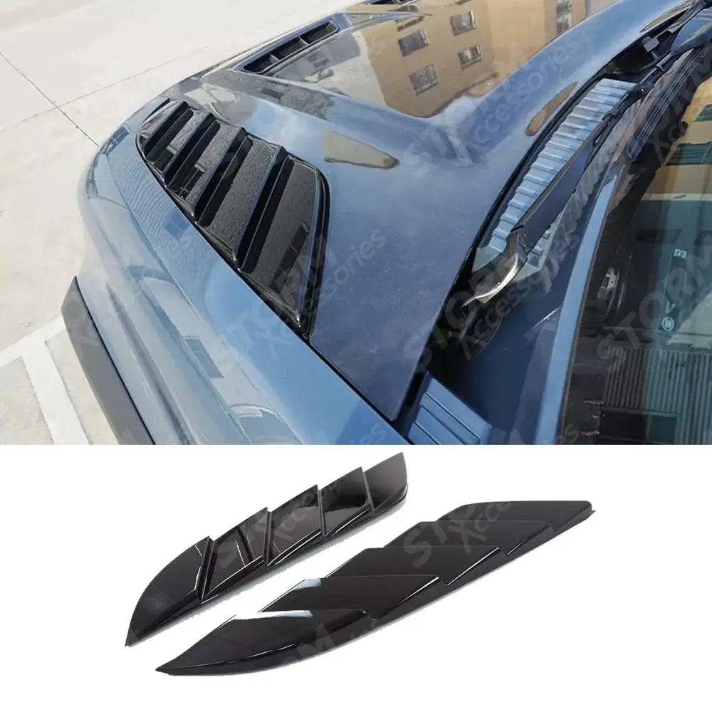 Land Rover Defender 90 / 110 / 130 L663 2020 - Bonnet Vent Covers - Gloss Black