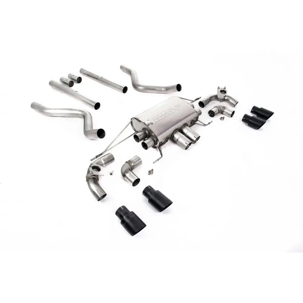 Land Rover Defender 90 2020+ 5.0 V8 525ps - Milltek Sport Non Resonated Opf Back System - Valaved GT-90 Cerakote Black