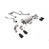 Land Rover Defender 90 2020+ 5.0 V8 525ps - Milltek Sport Non Resonated Opf Back System - Valaved GT-90 Cerakote Black