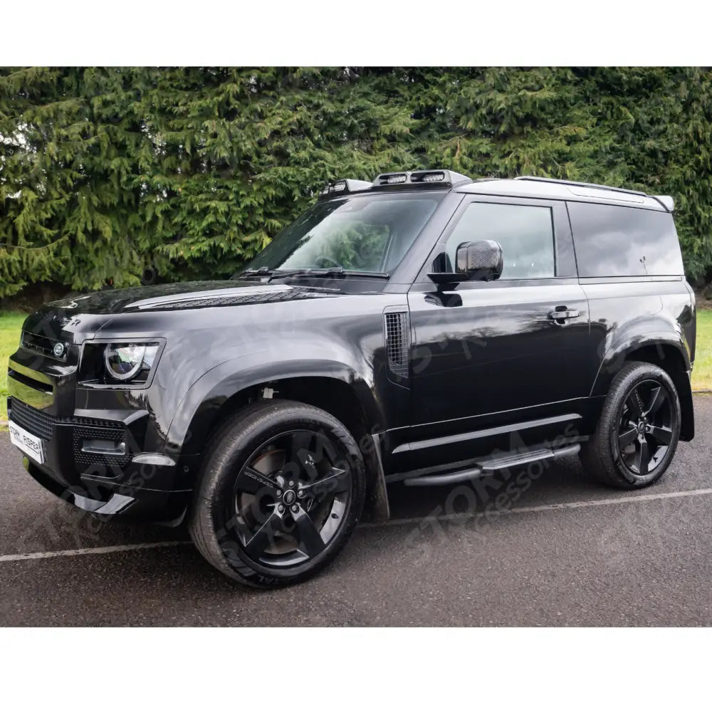 Land Rover Defender 90 L663 2020 On Oe Style Roof Rails - Pair - In Gloss Black