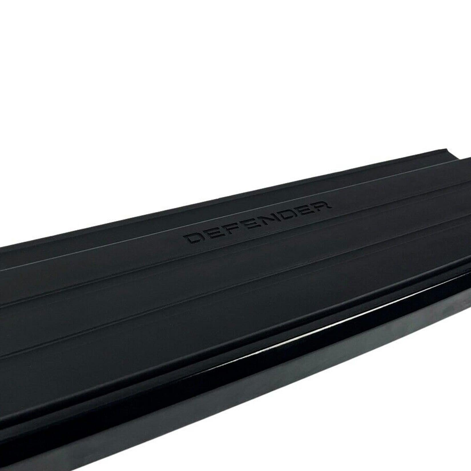 LAND ROVER DEFENDER 90 L663 2020 ON OE STYLE RUNNING BOARDS - PAIR - IN BLACK (WITH LOGO) - Storm Xccessories2