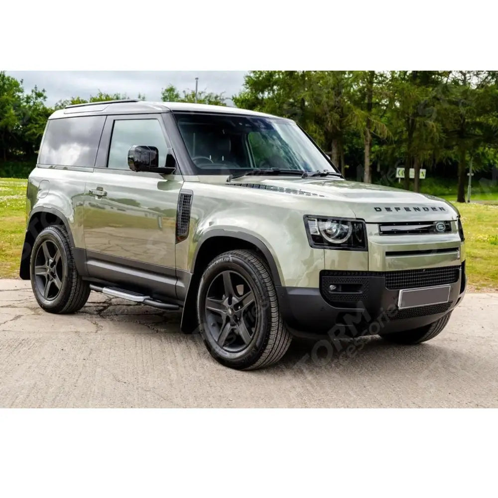 Land Rover Defender 90 L663 2020 On Oe Style Running Boards Silver - Side Steps - Pair