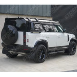 Land Rover Defender L663 110 2020 On - Full Exterior Moulding Set (10pc) In Gloss Black