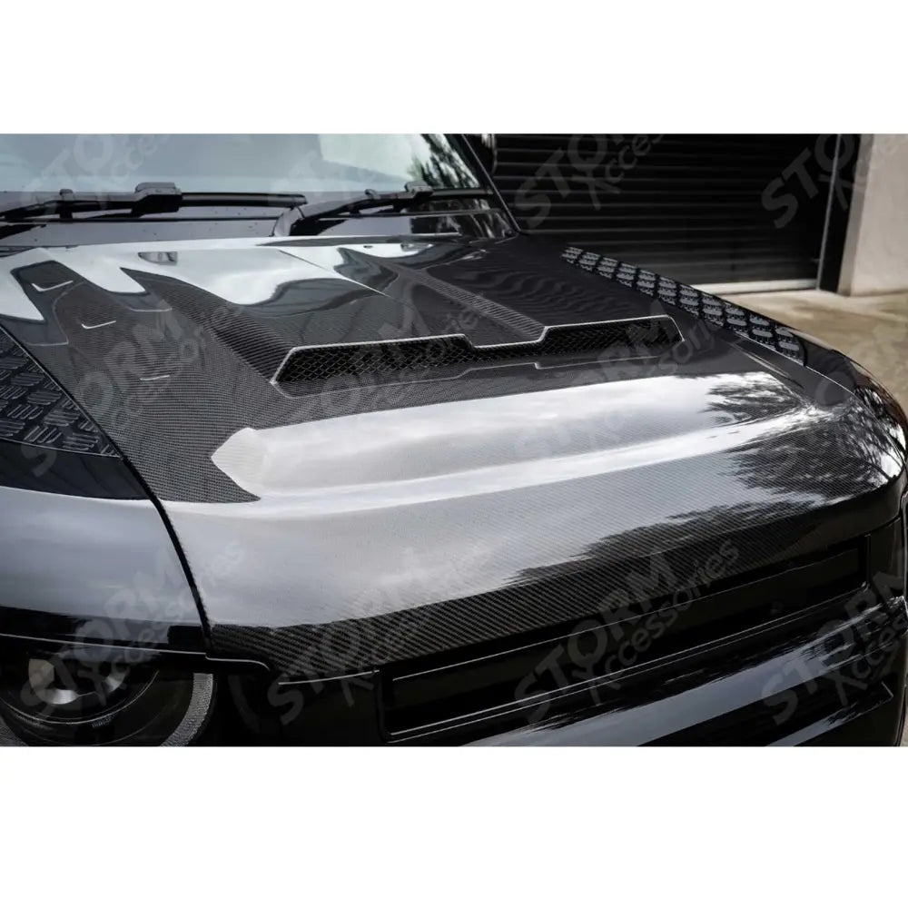 Land Rover Defender L663 2020 On Replacement Bonnet - Genuine Carbon Fibre