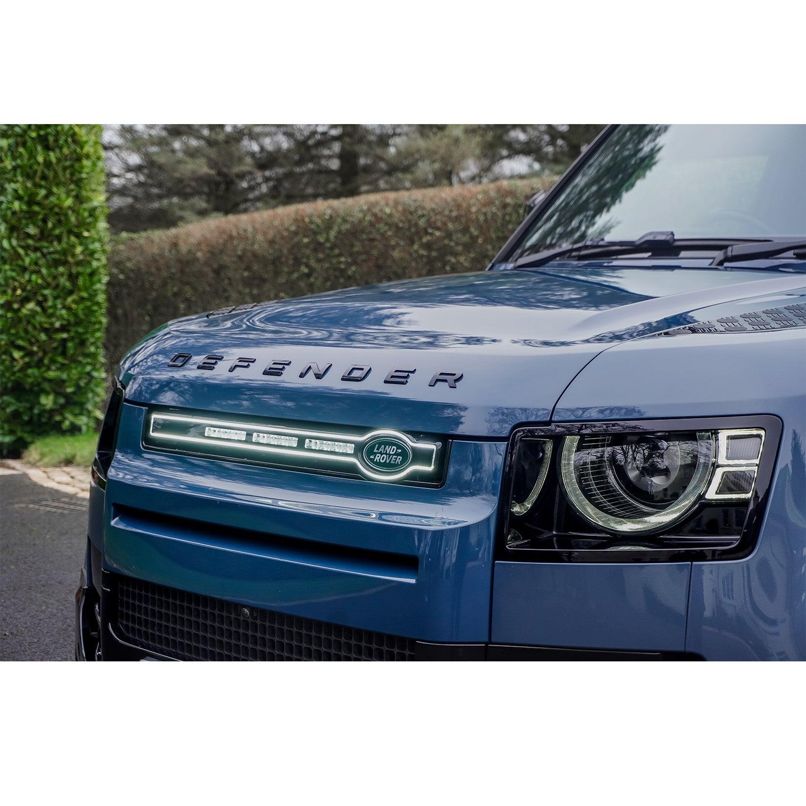 Land Rover Defender L663 2020 On V2 Led Dynamic Front Grill - Gloss Black - Storm Xccessories