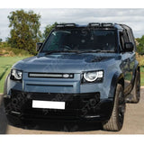 Land Rover Defender L663 90 / 110 / 130 2020 On - Front Bumper Splitter In Gloss Black