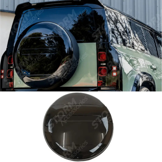 Land Rover Defender L663 90 / 110 / 130 2020 On Oem Style Rear Spare Wheel Cover Colour Coded Gloss Black
