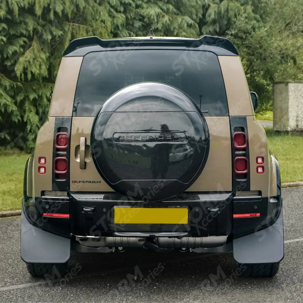 Land Rover Defender L663 90 & 110 2020 Oem Style Classic Mud Flaps - 4pcs - Black