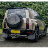 Land Rover Defender L663 90 & 110 2020 Oem Style Classic Mud Flaps - 4pcs - Black