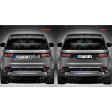 Land Rover Discovery 5 2017-2021 Rear Tailgate Number Plate Moulding St Look - Gloss Black