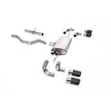 Landrover Defender 110 3.0 L6 P400 - Milltek Sport Non Resonated (Louder) Opf Back System Jet-90 Carbon