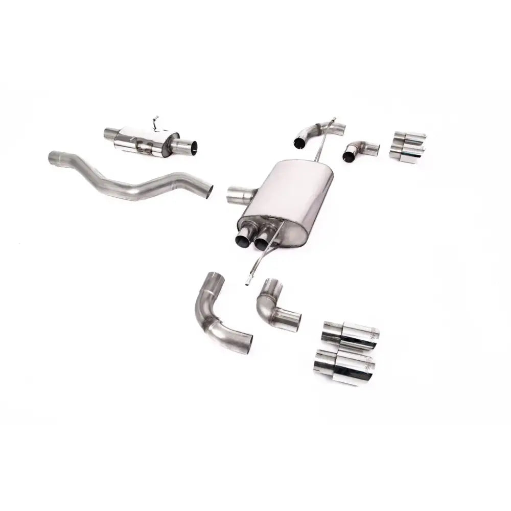 Landrover Defender 110 3.0 L6 P400 - Milltek Sport Resonated (Quieter) Opf Back System GT-90 Polished