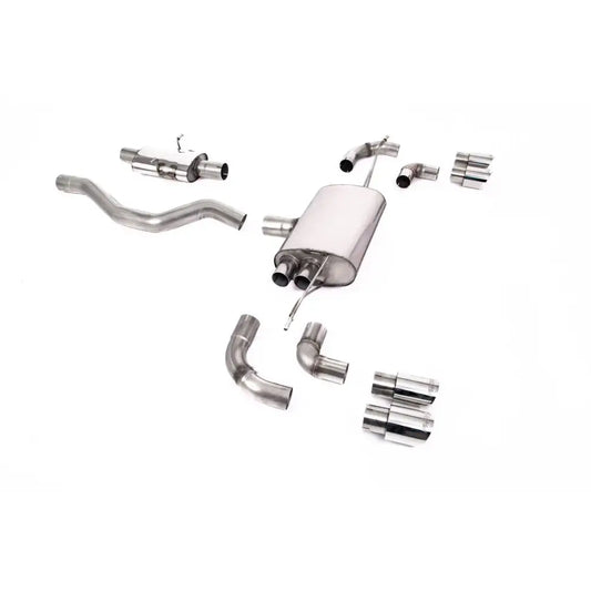 Landrover Defender 110 3.0 L6 P400 - Milltek Sport Resonated (Quieter) Opf Back System GT-90 Polished