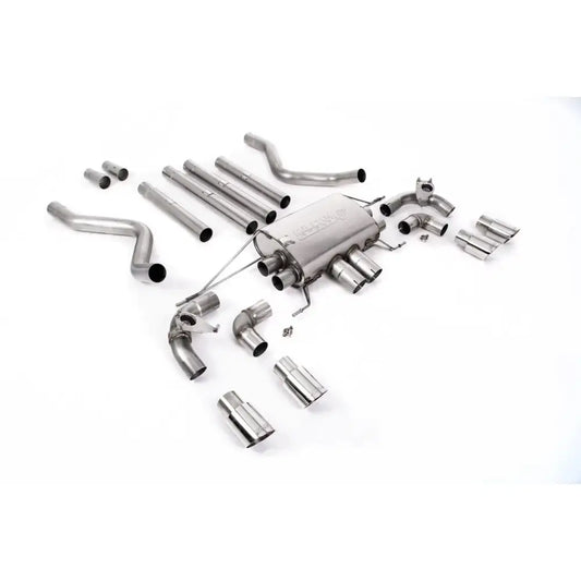 Landrover Defender 110 5.0 V8 525ps - Milltek Sport Non Resonated Opf Back System - Valaved GT-90 Polished