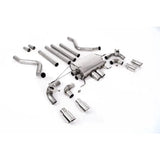 Landrover Defender 110 5.0 V8 525ps - Milltek Sport Non Resonated Opf Back System - Valaved GT-90 Polished