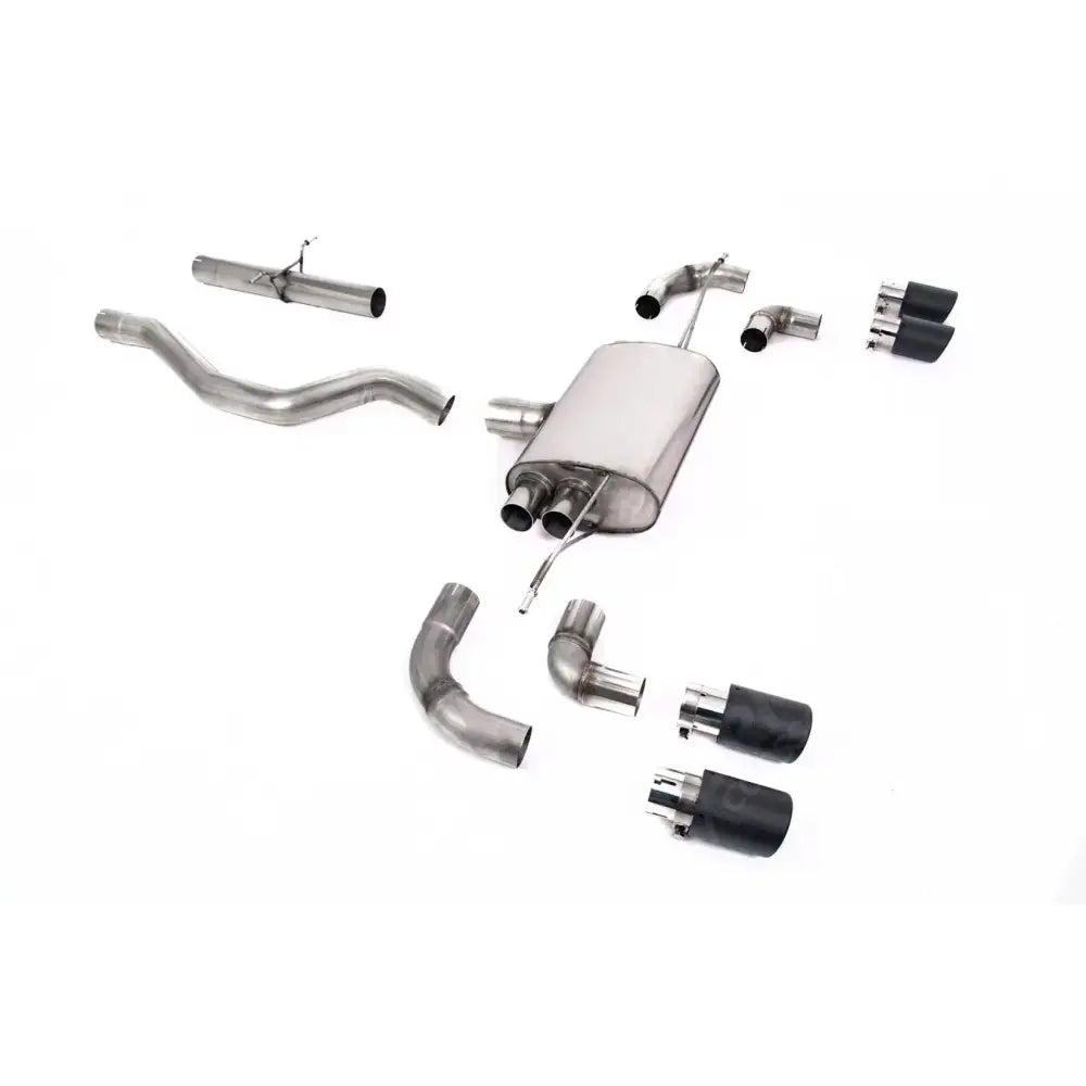 Landrover Defender 90 2.0 L4 P300 & P400e - Milltek Sport Non Resonated (Louder) Opf Back System Jet-90 Carbon