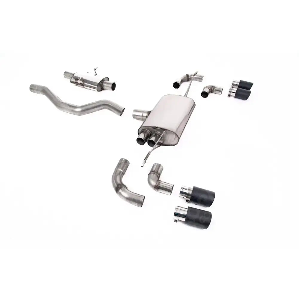 Landrover Defender 90 2.0 L4 P300 & P400e - Milltek Sport Resonated (Quieter) Opf Back System Jet-90 Carbon