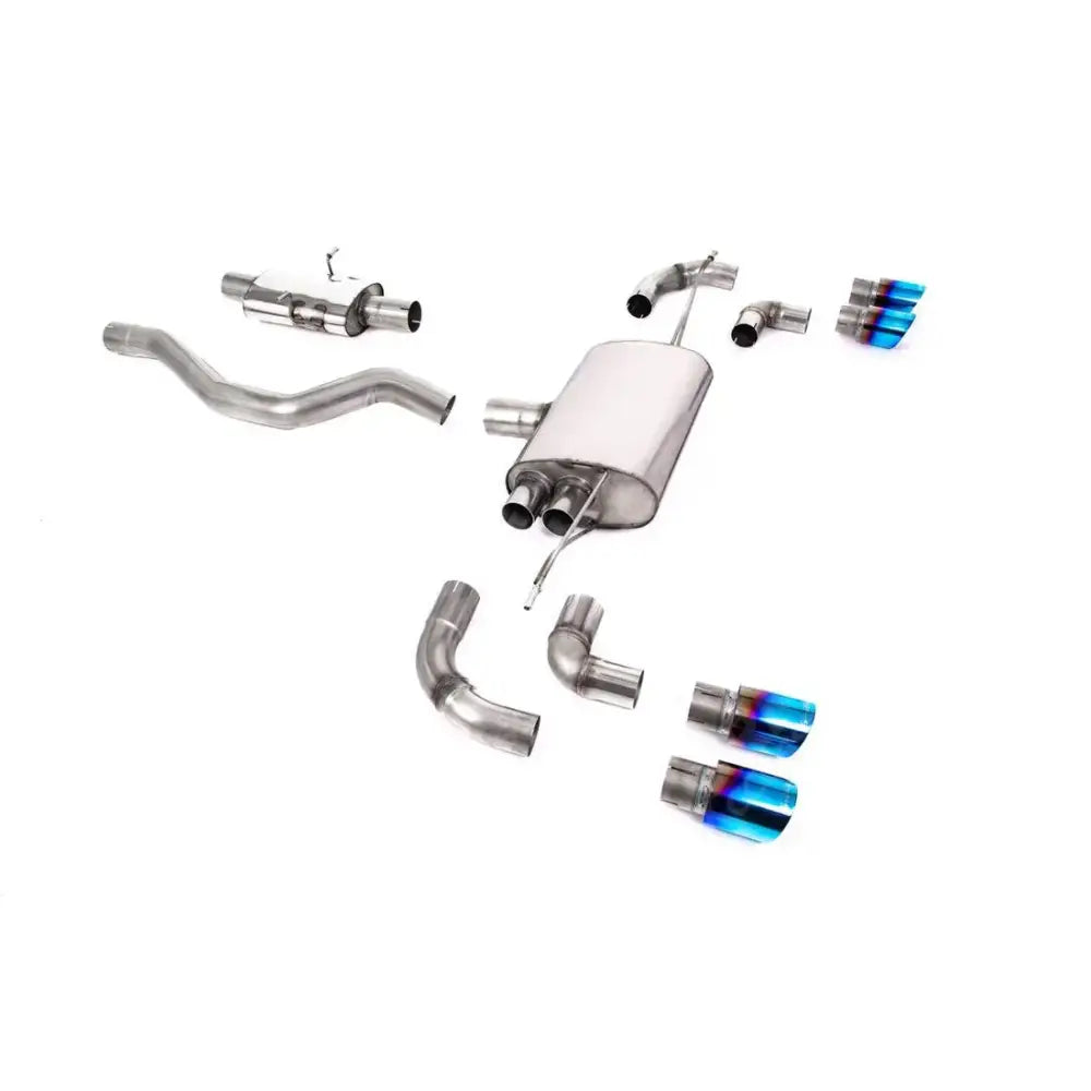 Landrover Defender 90 3.0 L6 P400 - Milltek Sport Resonated (Quieter) Opf Back System GT-90 Burnt Titanium