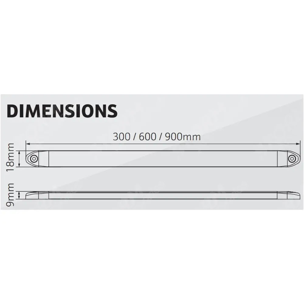 LAP Electrical LAP600DF 600MM Direct Feed Interior Light 12v