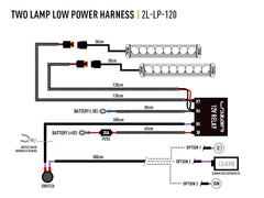 LAZER LIGHTS - WIRING KIT - TWO LAMP / LOW POWER - Storm Xccessories2