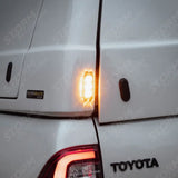 LED Autolamps 12/24V Low-Profile 3-LED Amber Warning Lamp