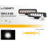 Light Grille Kit Triple-r 850 With Side Lights For Ford Ranger Wildtrak (2023+) Lazer