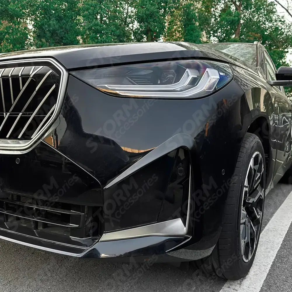 M-Sport Front Bumper Canards In Gloss Black For BMW X3 G45 2025+