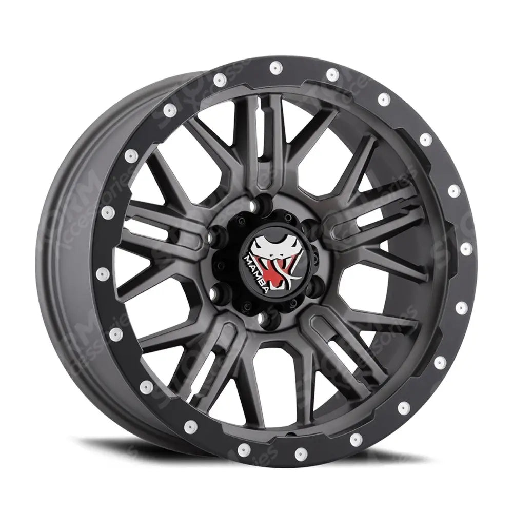 Mamba M25 Matte Grey Black Lip - 18 Inch Alloys - 6x139.7