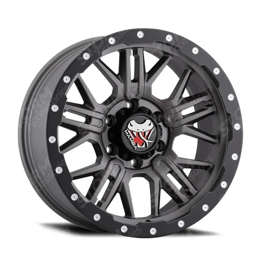 Mamba M25 Matte Grey Black Lip - 18 Inch Alloys - 6x139.7