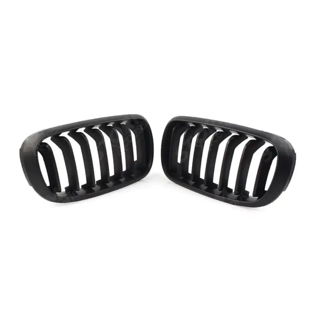 Matte Black Front Grill Solid Slat For Bmw X5 F15 2013-2018