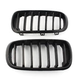 Matte Black Front Grill Solid Slat For Bmw X5 F15 2013-2018