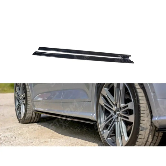 Maxton Side Skirt Diffusers Gloss Black For Audi Sq5/q5 S-line Mk2 2017+