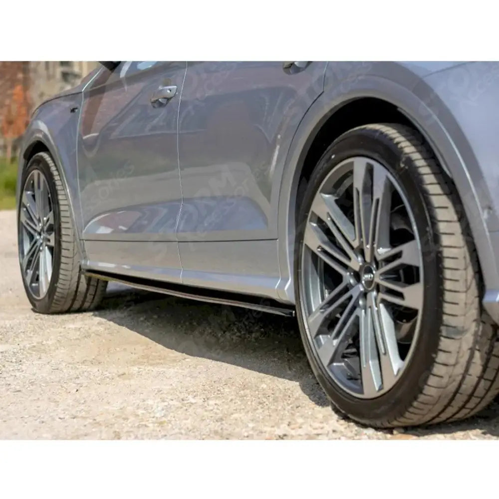 Maxton Side Skirt Diffusers Gloss Black For Audi Sq5/q5 S-line Mk2 2017+