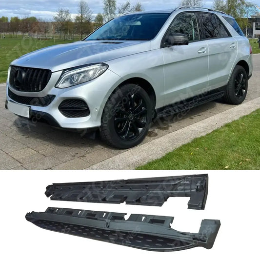 Mercedes Benz Ml / Gle W166 2012 On Oem Style Side Steps - Running Boards - In Black - Pair