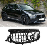 Mercedes Gla X247 2020+ - Front Grill - Panamericana Gt-r Style - All Black