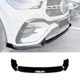 Mercedes GLE W167 C167 2024+ AMG Line Facelift Front Splitter In Gloss Black